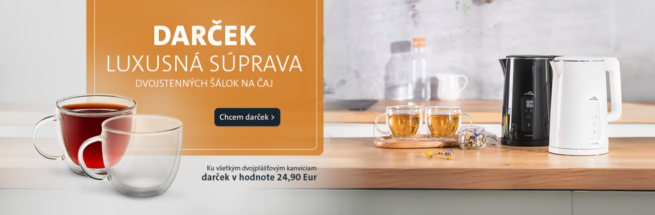 Darček k dvojplášťovým kanviciam