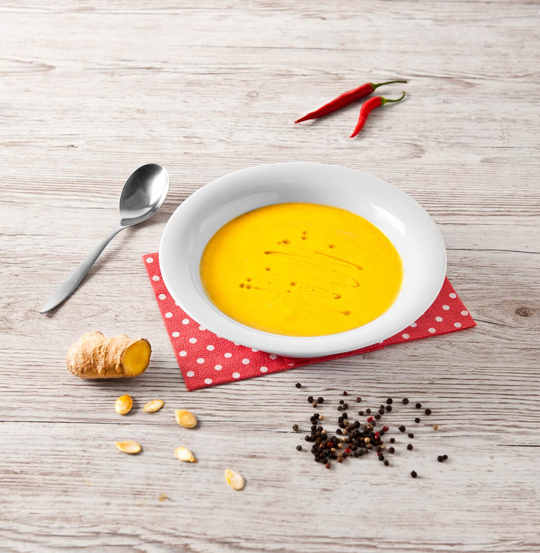 Tekvicová polievka prevoňaná…