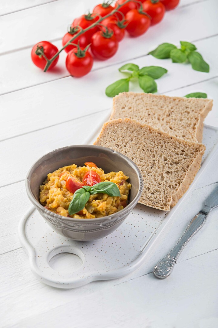 Nátierka z červenej šošovice