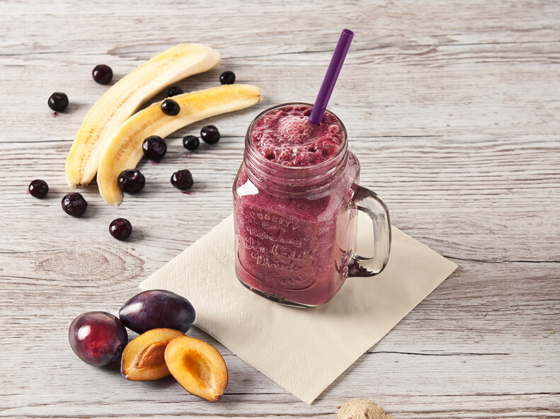 Modrofialové smoothie