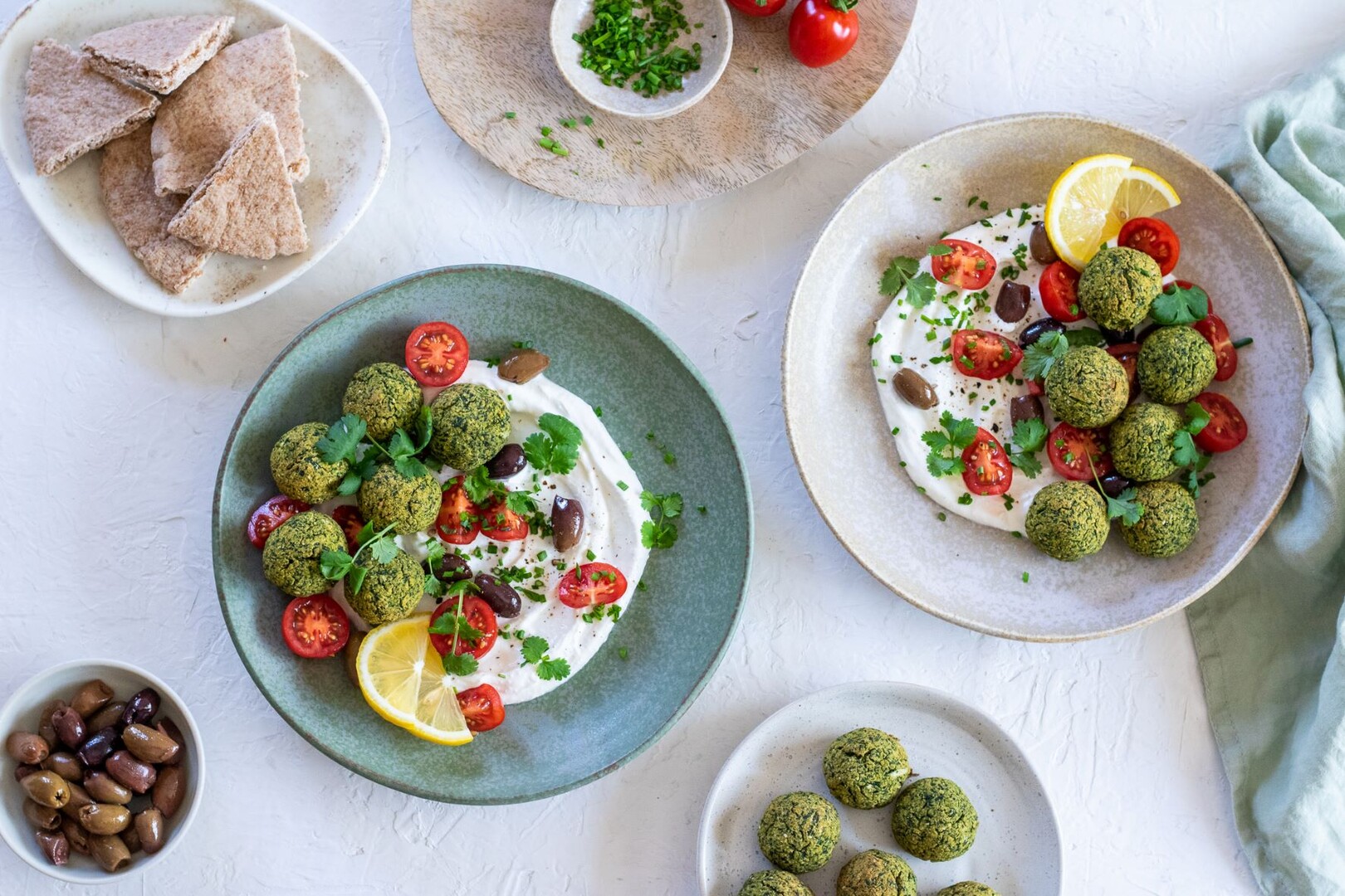 Špenátový falafel s feta…